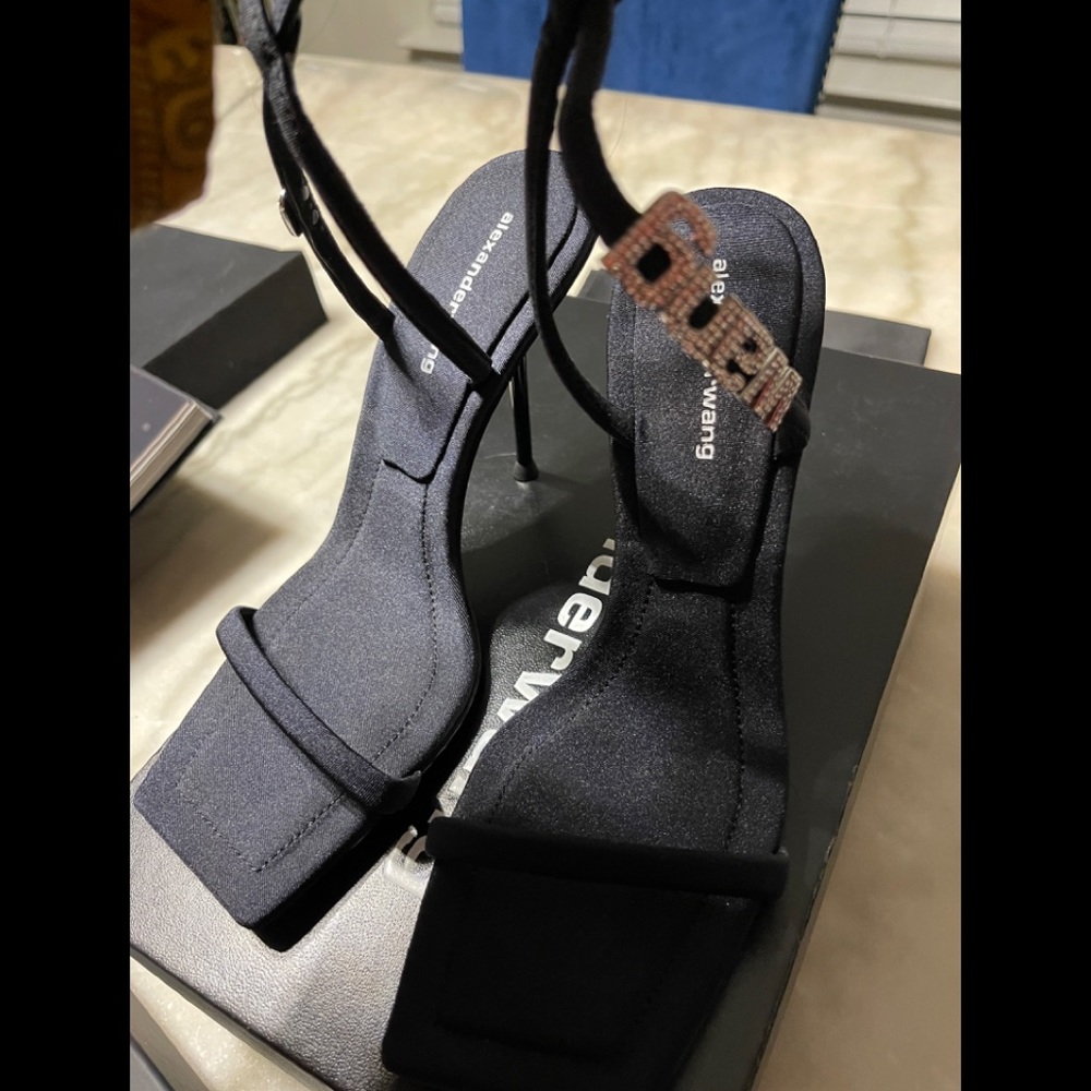 Alexander Wang Black Julie Sandals (Worn Once on Photoshoot)